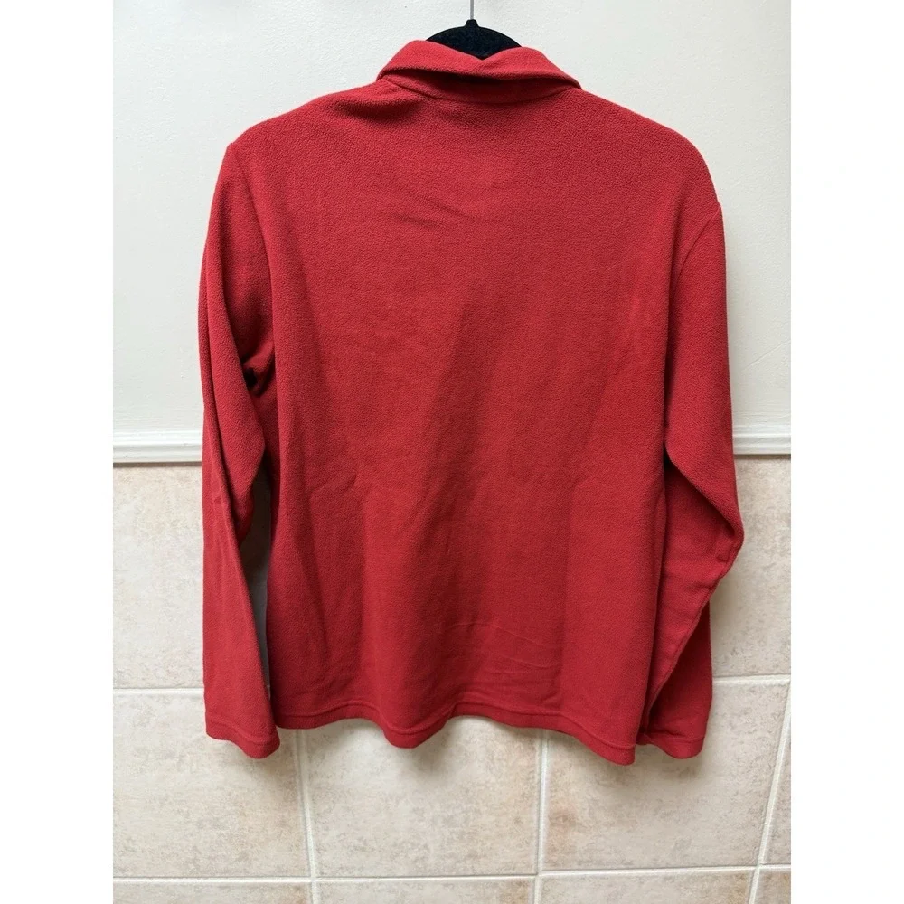 Patagonia Synchilla Mens Red 1/4 Zip Fleece Pullover Sweater Size S